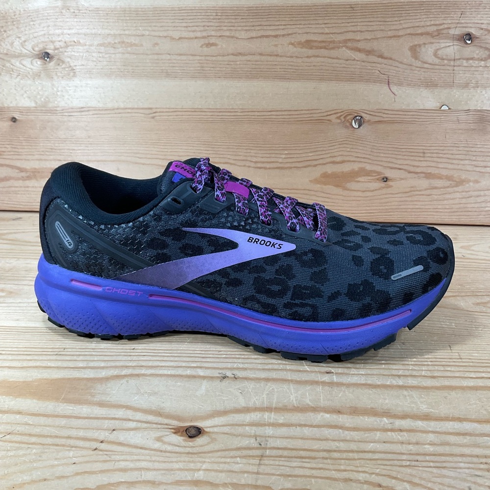 Brooks Ghost 14 Running Shoes Women’s 7 B Electric Cheetah Purple 120356-1B-098 - Picture 2 of 9